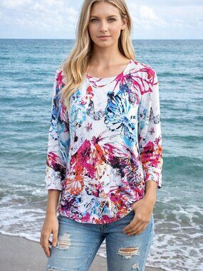 One A Graphic Abstract Top